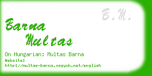 barna multas business card